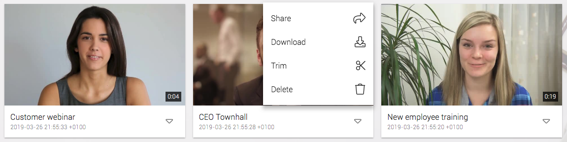 New video library user interface